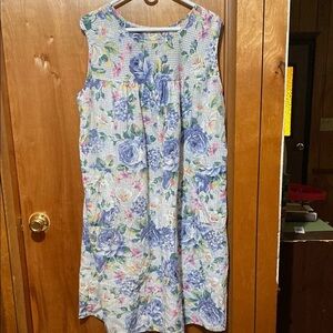 Vintage Women's Floral Pastel Midi Dress